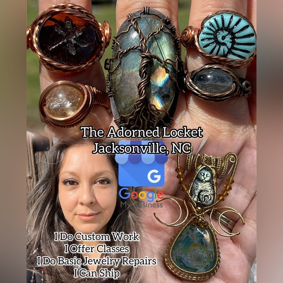 Handmade wire wrapped copper love necklace 💕 - Picture 6 of 9